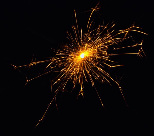 Burning sparkler