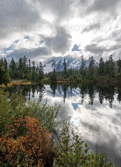 Mt. Shuksan in clouds