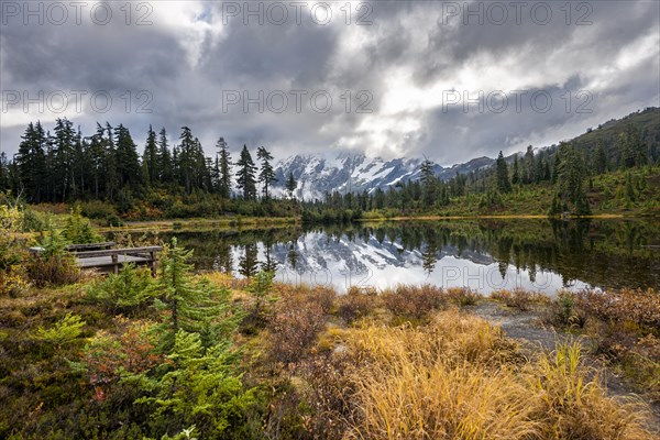 Mt. Shuksan in clouds