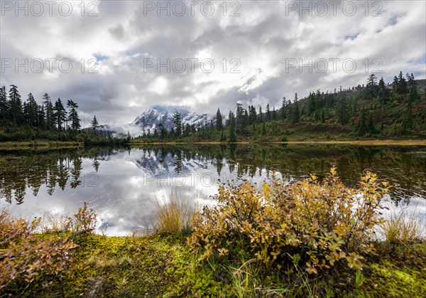 Mt. Shuksan in clouds