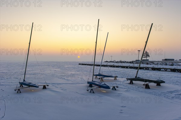 Winter Evening at Lake Duemmer