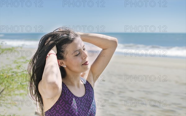 Relaxed girl enjoying life