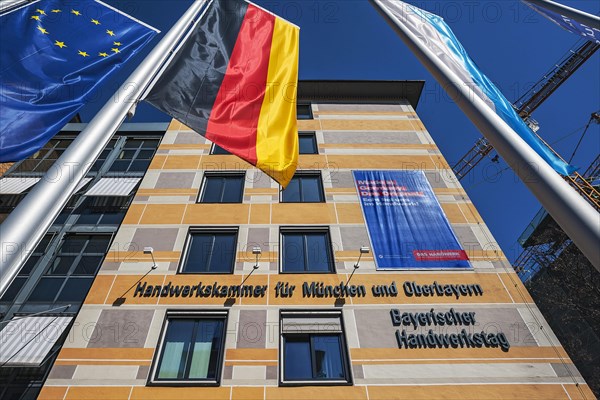 Facade with flags