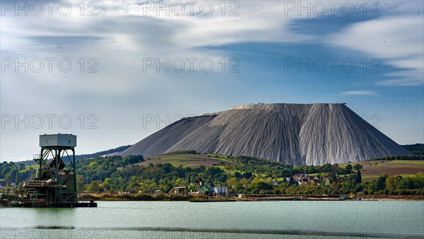 The Monte Kali tailings pile in Thuringia