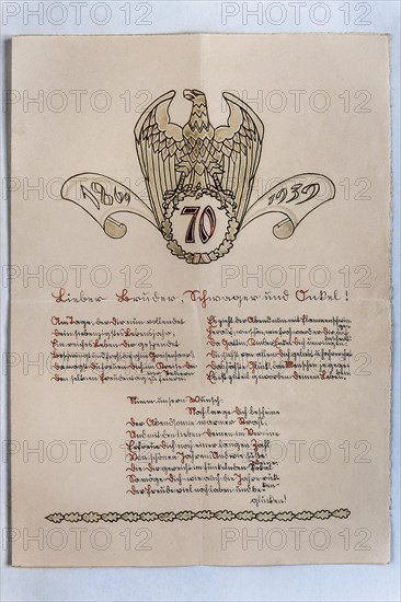 Bief in Suetterlin script from 1939