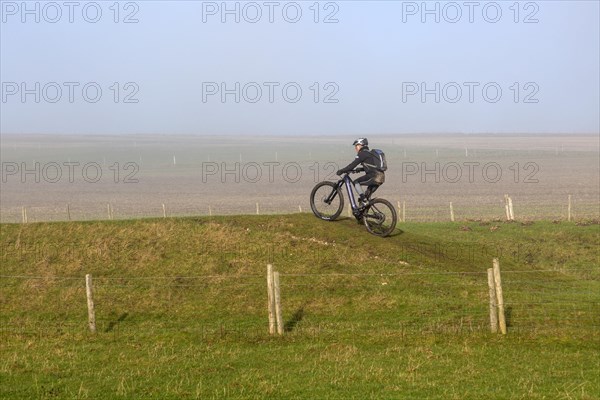 Cyclist on Wansdyke