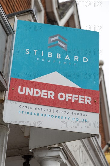Stibbard property Under Offer estate agency sign