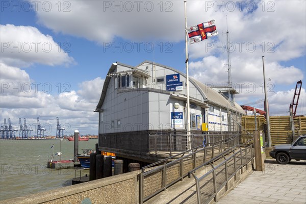 Modern architecture of the RNLI Lifeboat station