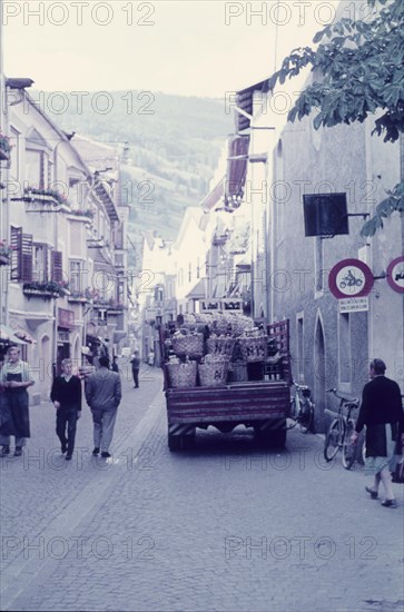 Truck delivering wine