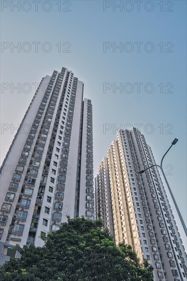 Business skyscrapers with diminishing perspective