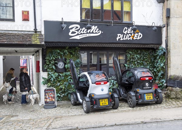 Renault TWIZY electric car delivery vehicles