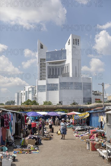 Flea market in ChiÈ™inau Moldova