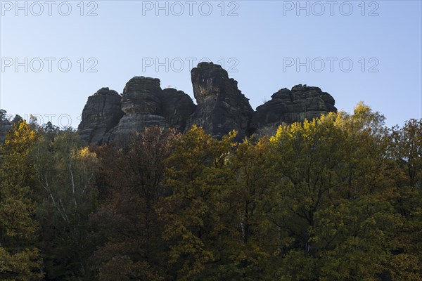 Rock formation with north tower