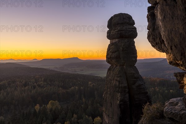 Rock needle Barbarine on the Pfaffenstein