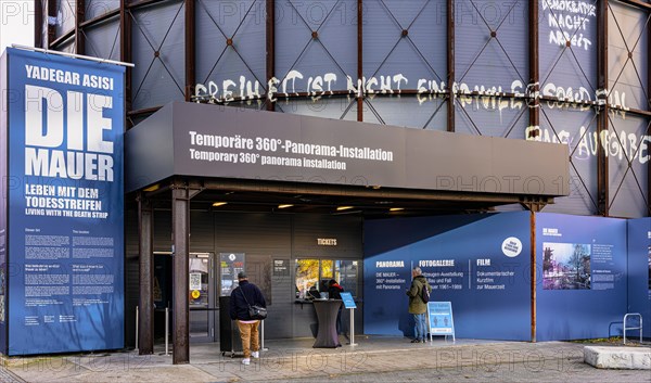 Temporary 360 degree panorama installation at Checkpoint Charlie