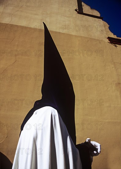 A Nazareno during the Semana Santa processions in Seville