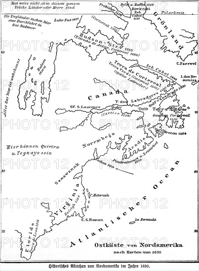 Historical map 1630