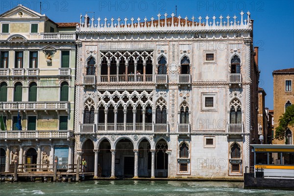 Casa d' Oro with cladding of polychrome marble