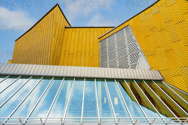 Facade of the Philharmonie in Herbert von Karajan Strasse