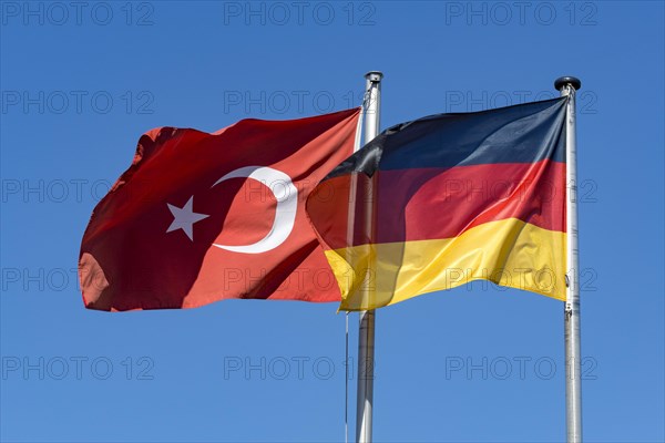 German and Turkish flag