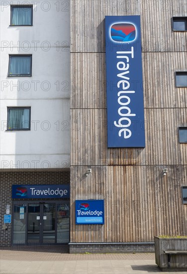 Modern Travelodge hotel building Duke Street