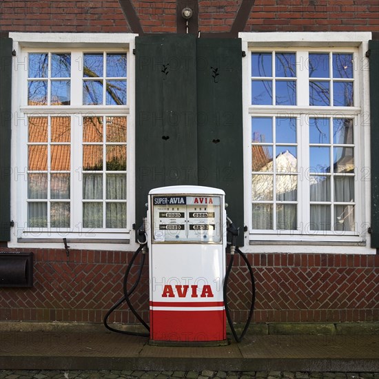 Old petrol pump in the former Asbeck Monastery