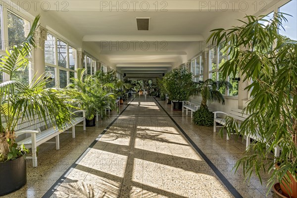 Wandelhalle of the Hotel Badehof in Art Nouveau style