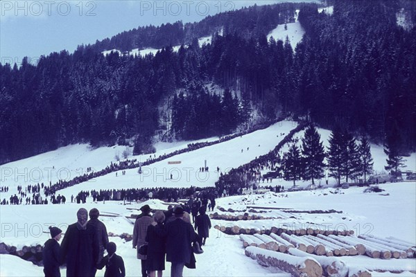 Finish slope of the traditional Gaissacher Schnablerrennen