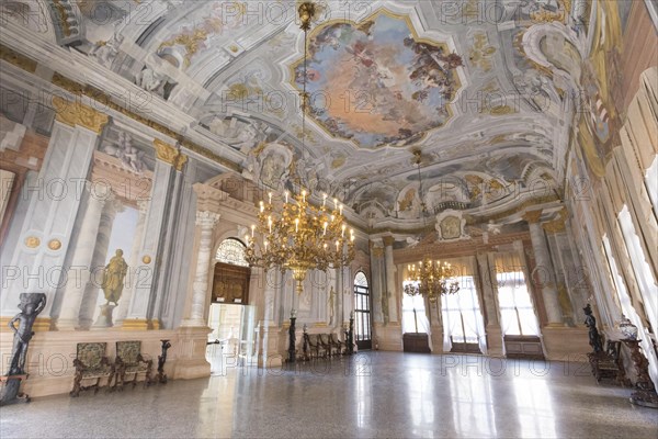 The grand saloon or ballroom on the piano nobile