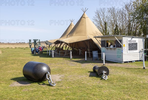 The Tipi temporary outdoor cafe