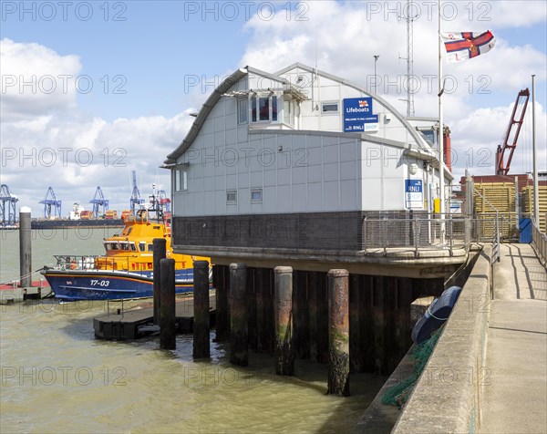 Modern architecture of the RNLI Lifeboat station