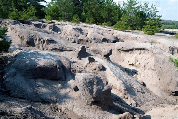 Erosion in post-mining landscape