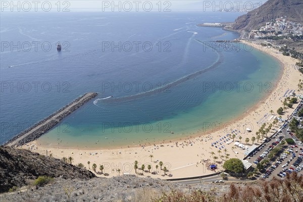 The beach Playa de Las Teresitas