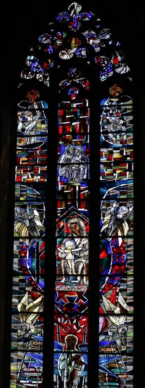 Freedom window by Hans Gottfried von Stockhausen in Ulm Cathedral