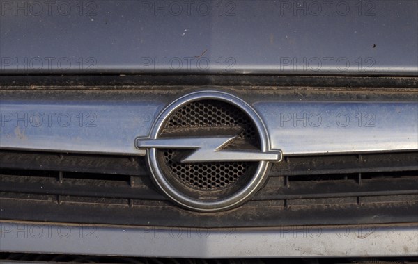 Opel car logo on front