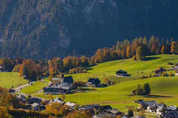 Oberau district with Zur Heiligen Familie church