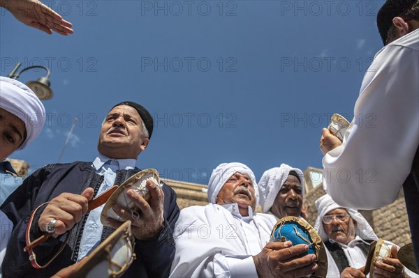 Muslims during celebrations of Mawlid