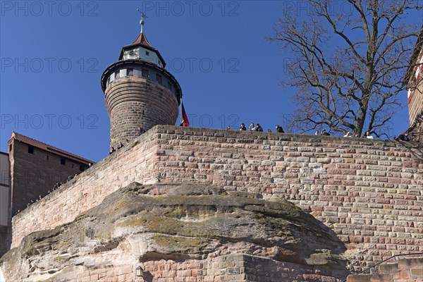 Castle liberation with Sinwell Tower of the Kaiserburg