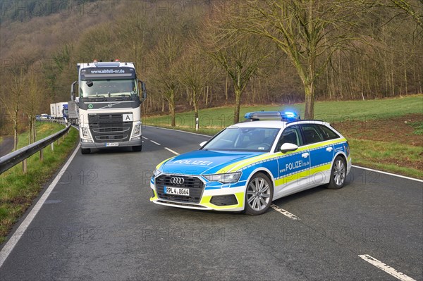 Police patrol car