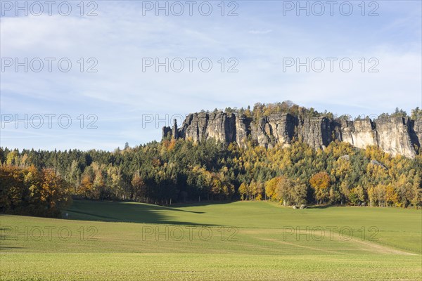 Table Mountain Pfaffenstein with rock needle Barbarine