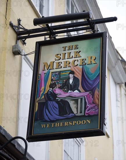 Sign outside The Silk Mercer