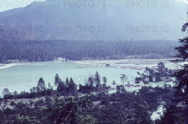 Flooding in the upper reaches of the Isar