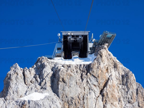 View from the Dachstein Panorama Gondola to the Dachstein Glacier mountain station