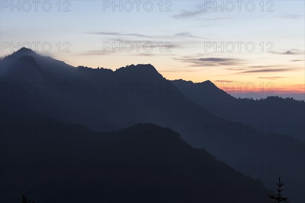 Evening hour with view of the Gerenfalben from Portlakopf