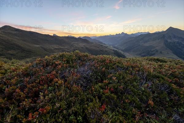 Sunrise on Portlakopf in autumn