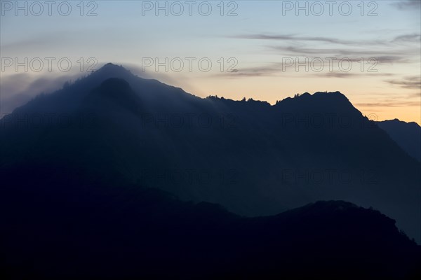 Evening hour with view of the Gerenfalben from Portlakopf