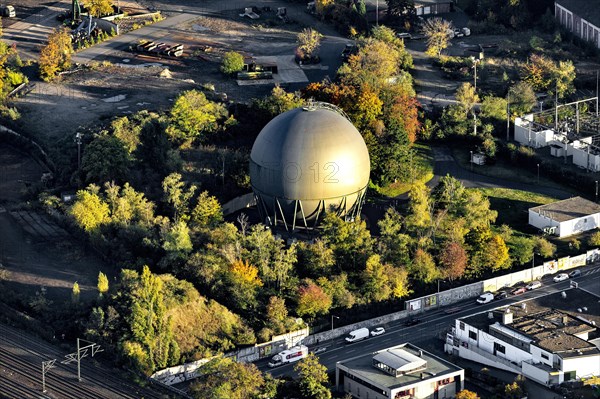 Spherical gas container or gas sphere