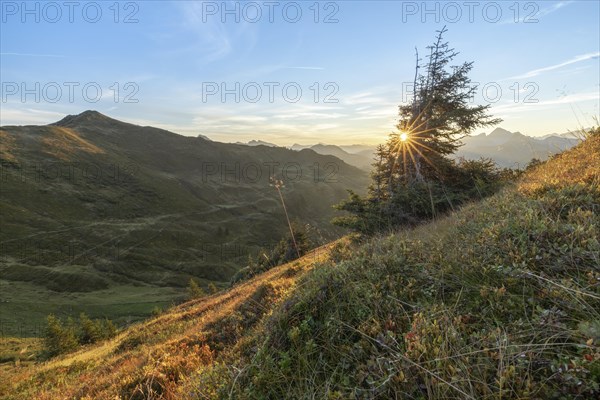 Sunrise on Portlakopf in autumn