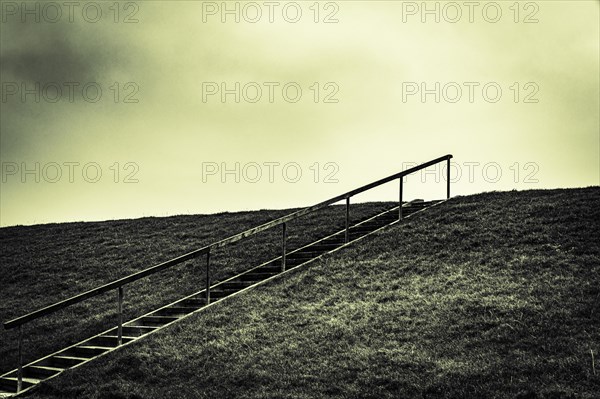Stairs on dune