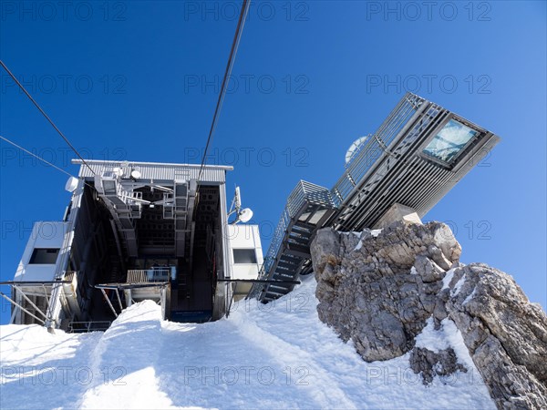 View from the Dachstein Panorama Gondola to the Dachstein Glacier mountain station